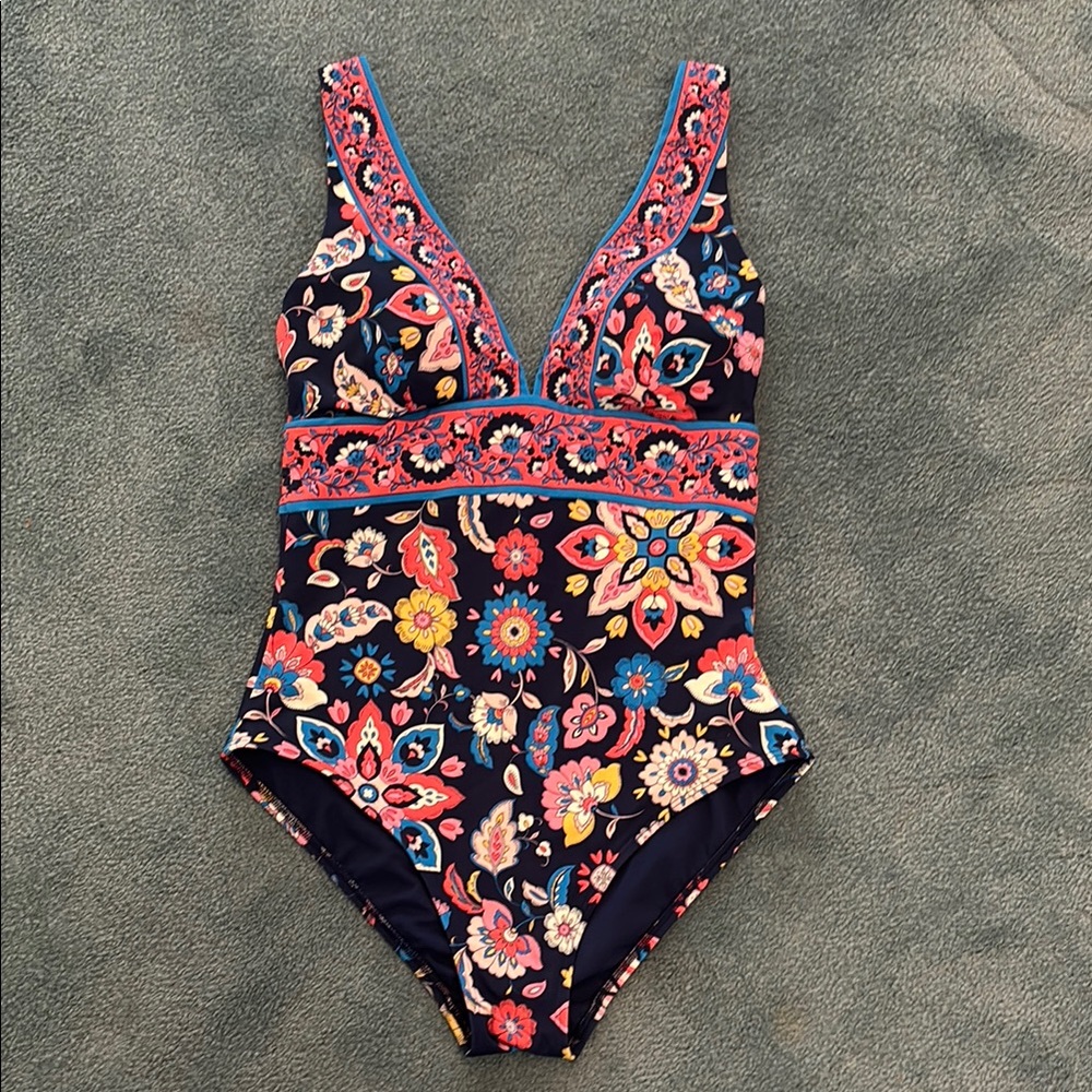 Boden Porto V-neck full piece swimsuit
